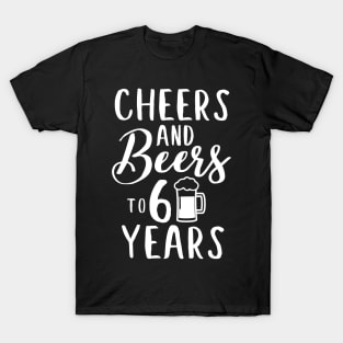 Cheers and beers to 60 years funny design T-Shirt